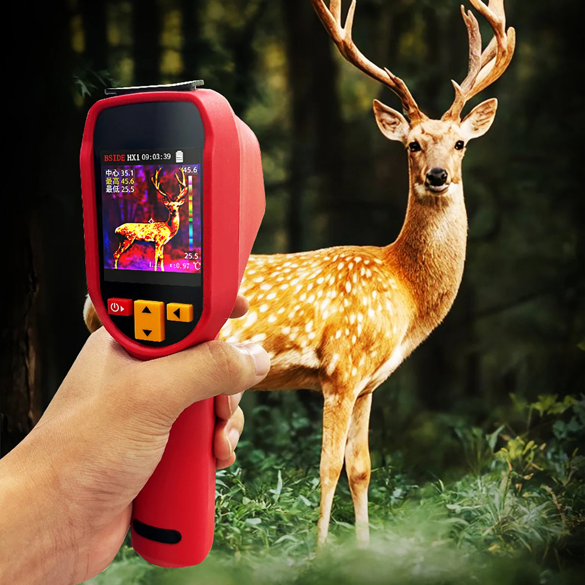 BSIDE Professional Thermal Imager Handheld Thermometer -20~550C High Resolution 15 Disc PC Analysis Software