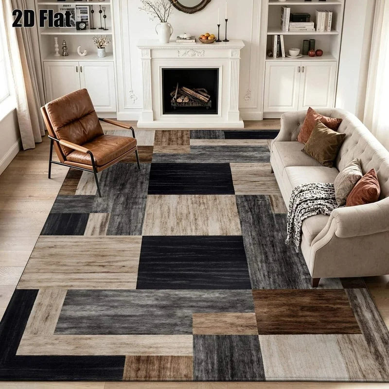 1Pc European Palace Retro Carpet, Bohemian Style Decorative Carpet, Suitable for Living Room, Bedroom, Dining Room, Bedside, Indoor and Outdoor Patio, Home Decoration Accessories