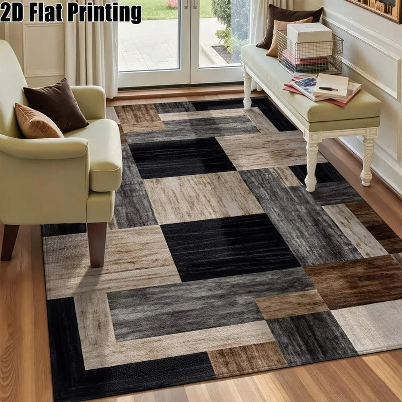 1Pc European Palace Retro Carpet, Bohemian Style Decorative Carpet, Suitable for Living Room, Bedroom, Dining Room, Bedside, Indoor and Outdoor Patio, Home Decoration Accessories