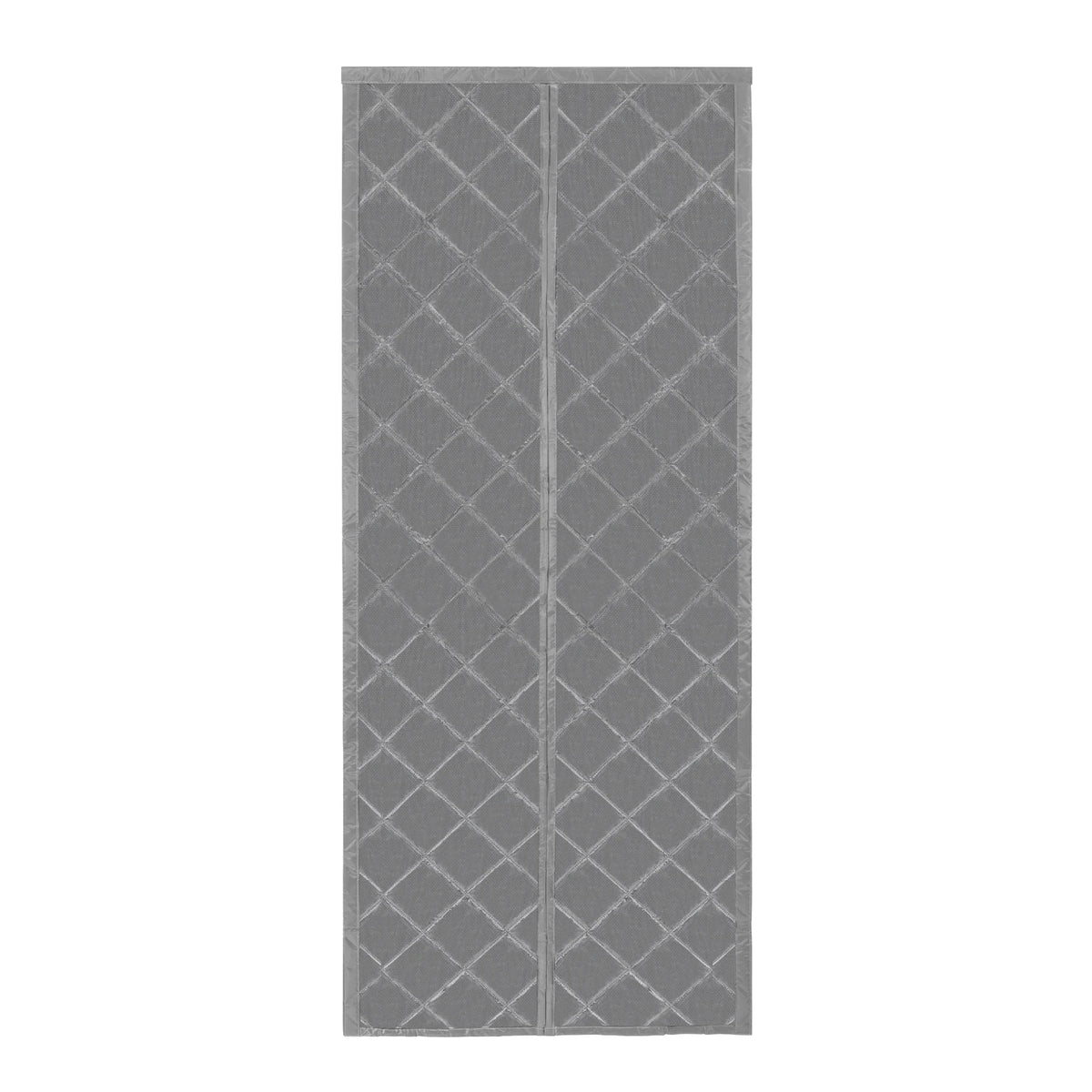 Door Insulation Curtain Grey 33.46*80.71in Cotton PVC Magnet for Air-Conditioned Room Kitchen