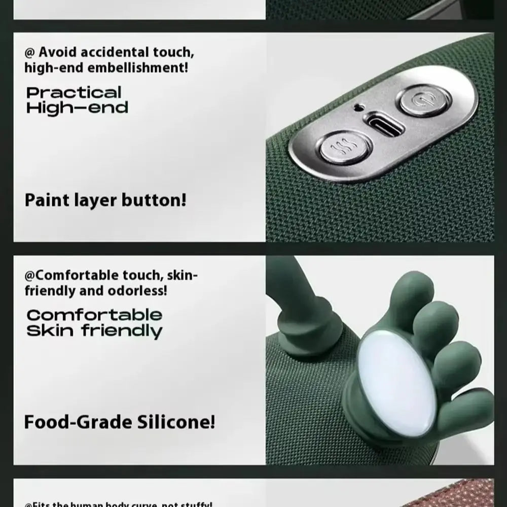 Electric Neck Shoulder Massager 4D Kneading Simulated Human Hand Massage Device For Muscle Relaxation Daily Use