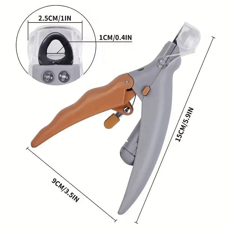 1pc LED Pet Nail Clipper For Easy And Safe Dog And Cat Paw Grooming,Nail clippers with lights, cats, dogs, paws, nail clippers