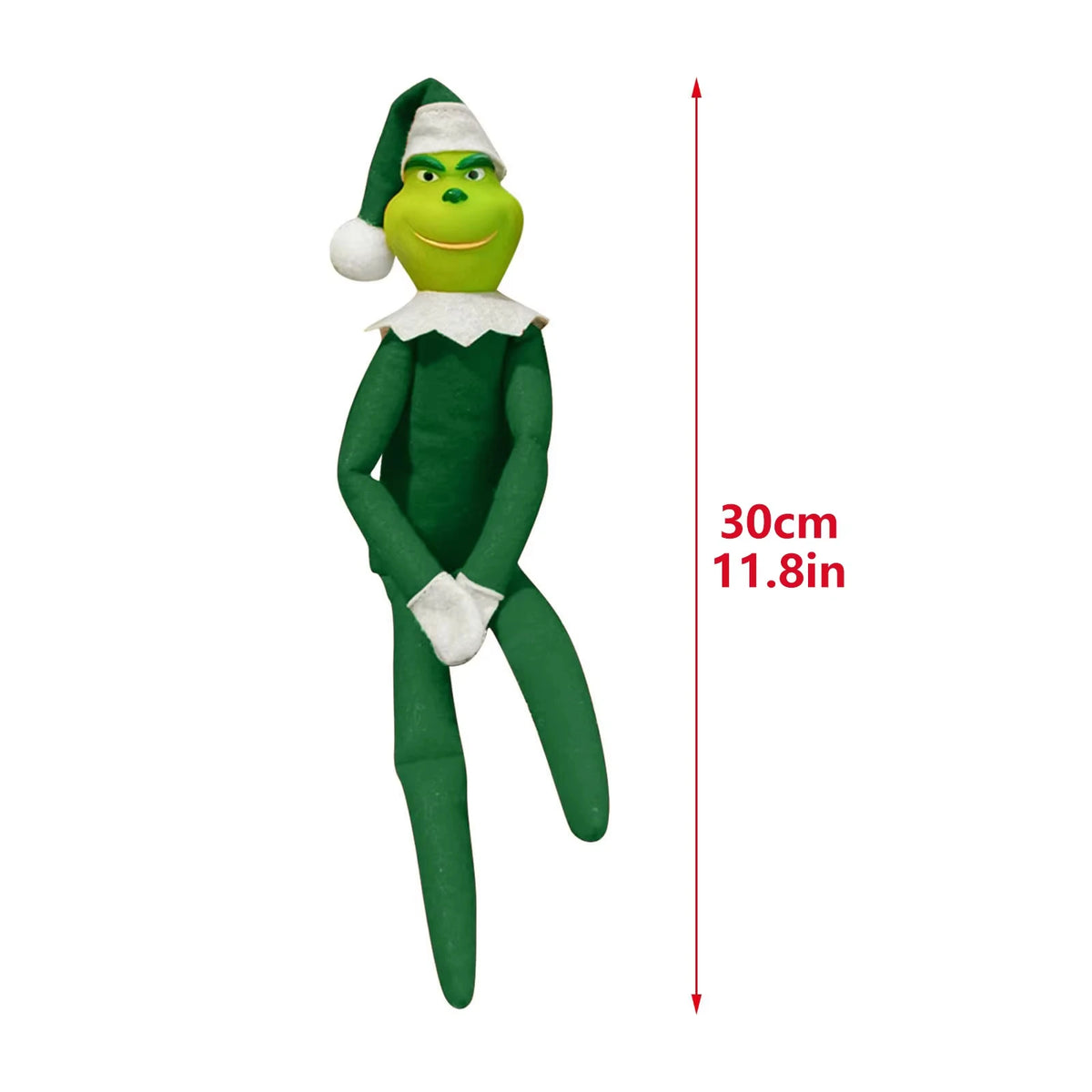 Christmas Elf Doll Anime Plush Figures Stocking Stuffer Shelf Accessories Xmas Decoration Craft Holiday Ornament Decorative Collectible Figurines