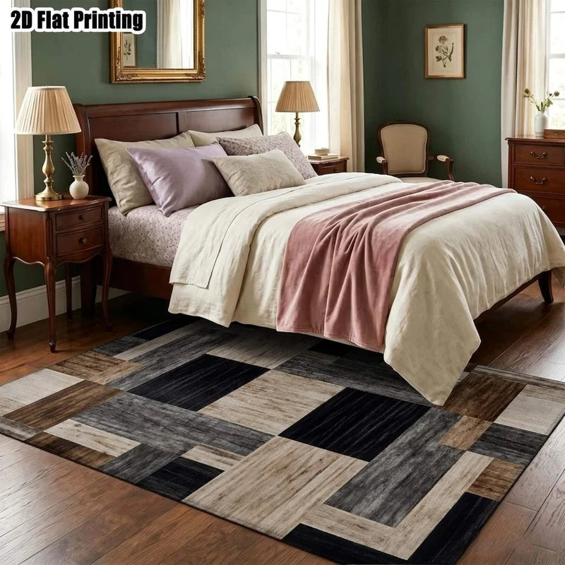 1Pc European Palace Retro Carpet, Bohemian Style Decorative Carpet, Suitable for Living Room, Bedroom, Dining Room, Bedside, Indoor and Outdoor Patio, Home Decoration Accessories