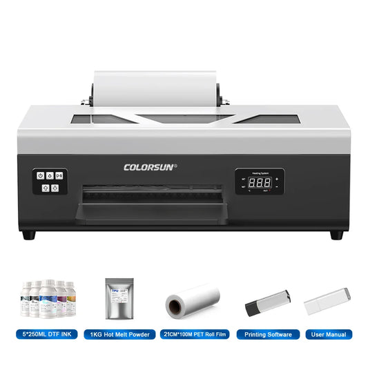 Colorsun A4 DTF Printer For Epson L800 Impresora A4 DTF Printing Machine Direct to Film A4 DTF Printers For T-Shirts Hoodies