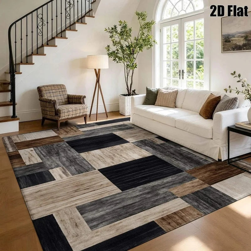 1Pc European Palace Retro Carpet, Bohemian Style Decorative Carpet, Suitable for Living Room, Bedroom, Dining Room, Bedside, Indoor and Outdoor Patio, Home Decoration Accessories