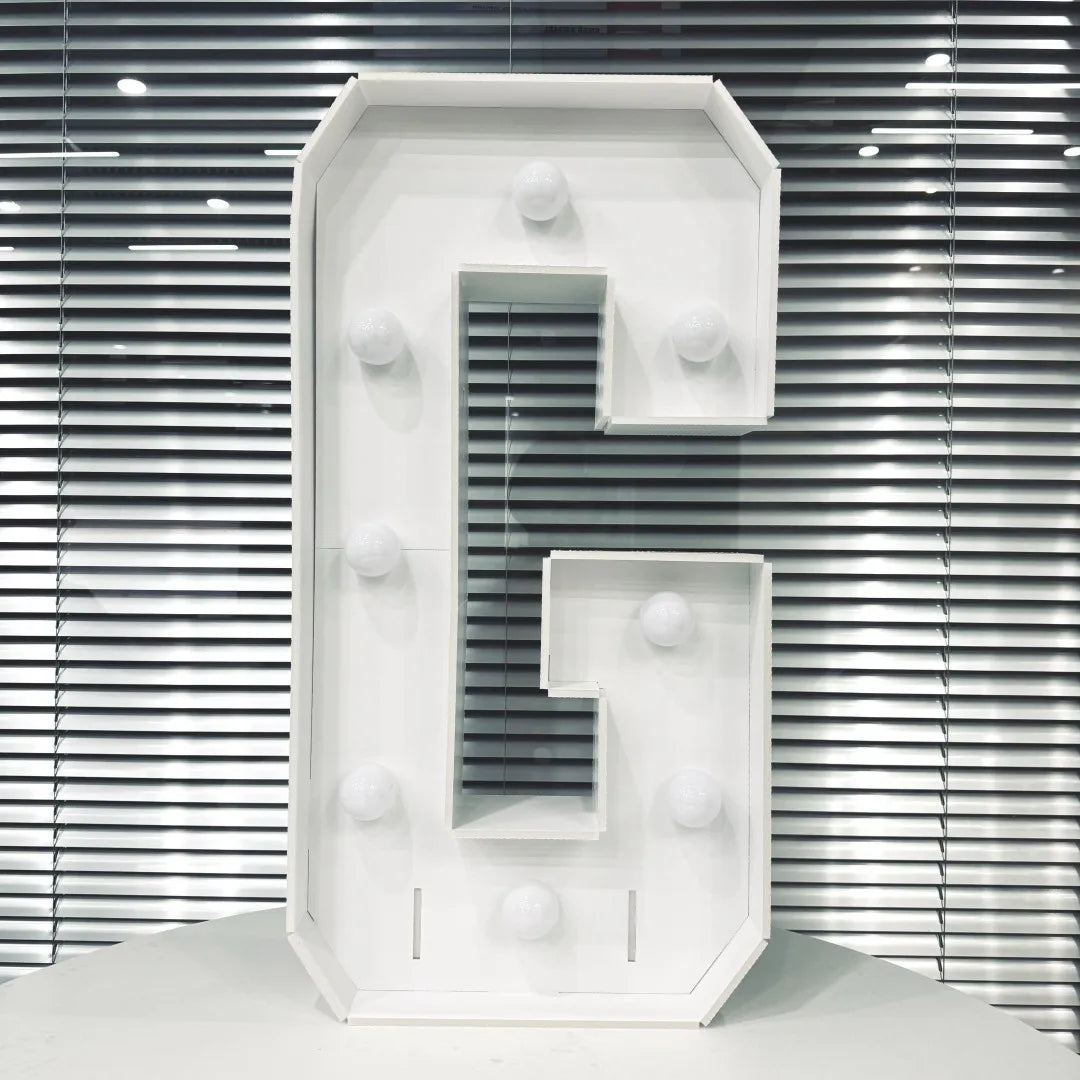 1Pc 3Ft/91.5Cm Marquee Warm Light Letters Frame Kt Board Letters A-Z Plug-In Kt Board with Bracket Freestanding Party Decorative Lighting for Birthdays, Anniversaries, Graduation-8/10Pcs Light