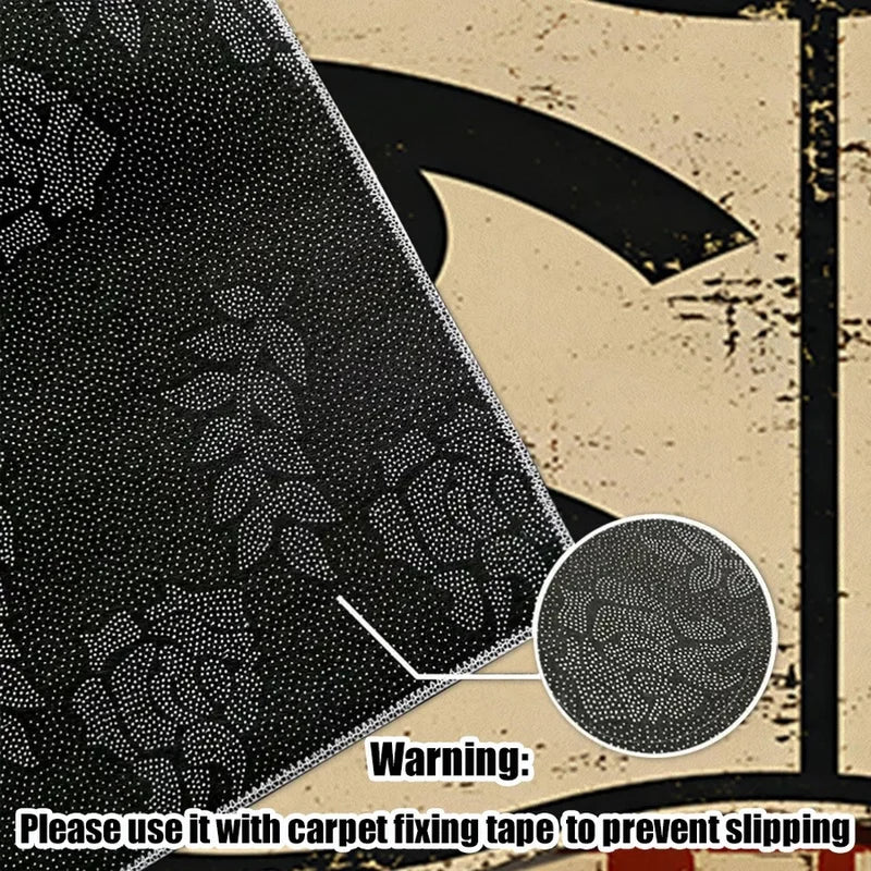 1Pc Classic American Style Printed Carpet, Retro Style Home Decoration, Suitable for Living Room, Bedroom, Dining Room, Bedside, Indoor and Outdoor Terrace
