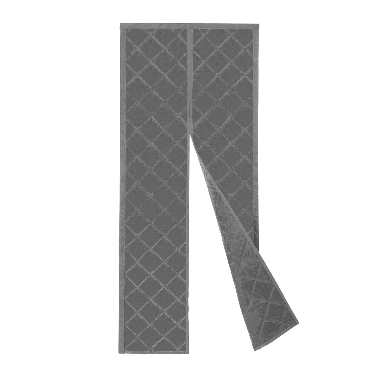 Door Insulation Curtain Grey 33.46*80.71in Cotton PVC Magnet for Air-Conditioned Room Kitchen