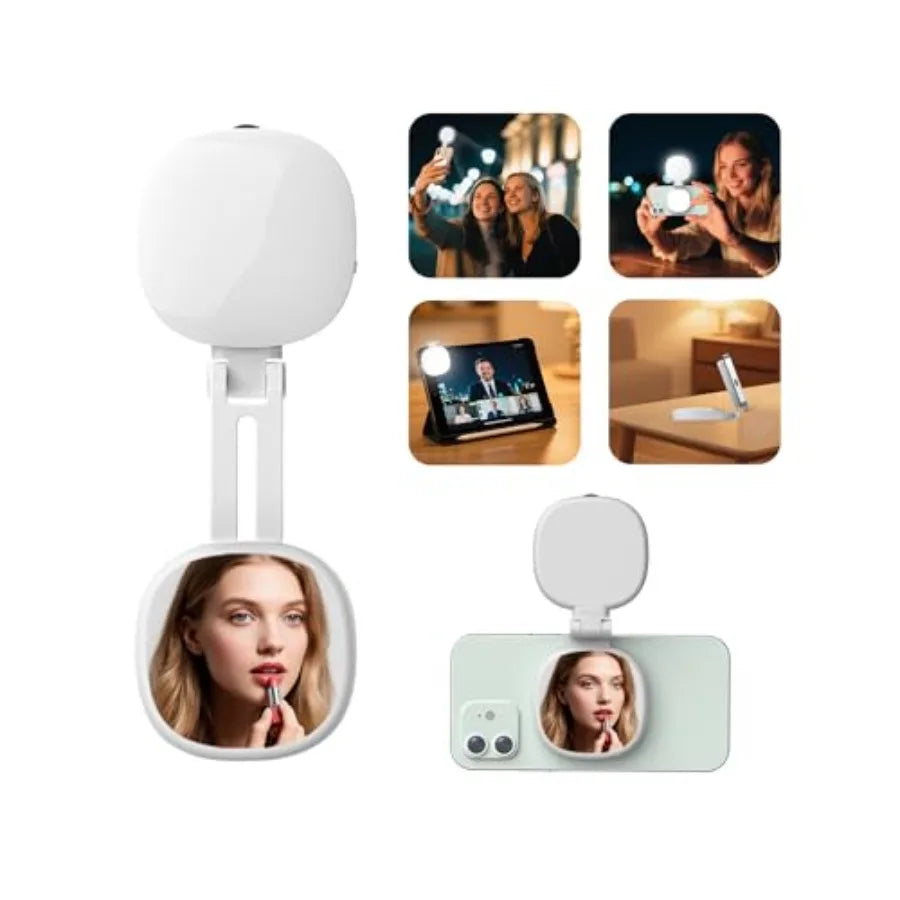 Magnetic Selfie Light, Phone Light Compatible with MagSafe iPhone and Android, Portable LED Fill Ring Light for Selfies/Photogr