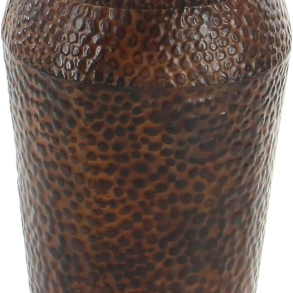 Set of 3 Tall Decorative Vases with Bubble Texture and Studs, 50, 35, 26H, Dark Brown for Indoor/Outdoor Home Decor
