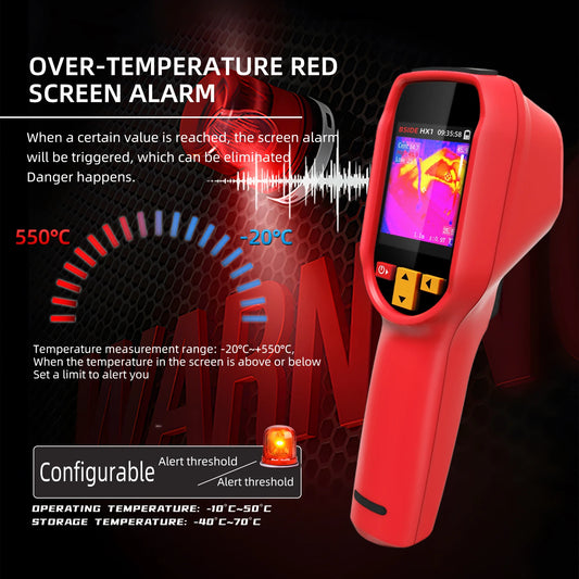 BSIDE Professional Thermal Imager Handheld Thermometer -20~550C High Resolution 15 Disc PC Analysis Software