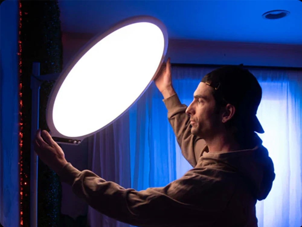 【Shipped form US】amaran Verge Max Bi-Color LED 55cm (22in) Circular Panel Light 2700K-6500K Photography Studio Light by Aputure