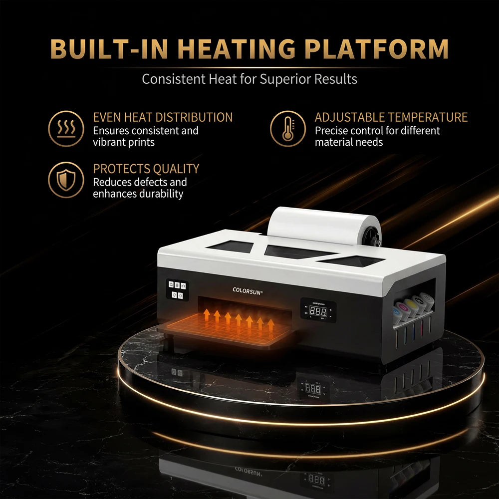 Colorsun A4 DTF Printer For Epson L800 Impresora A4 DTF Printing Machine Direct to Film A4 DTF Printers For T-Shirts Hoodies