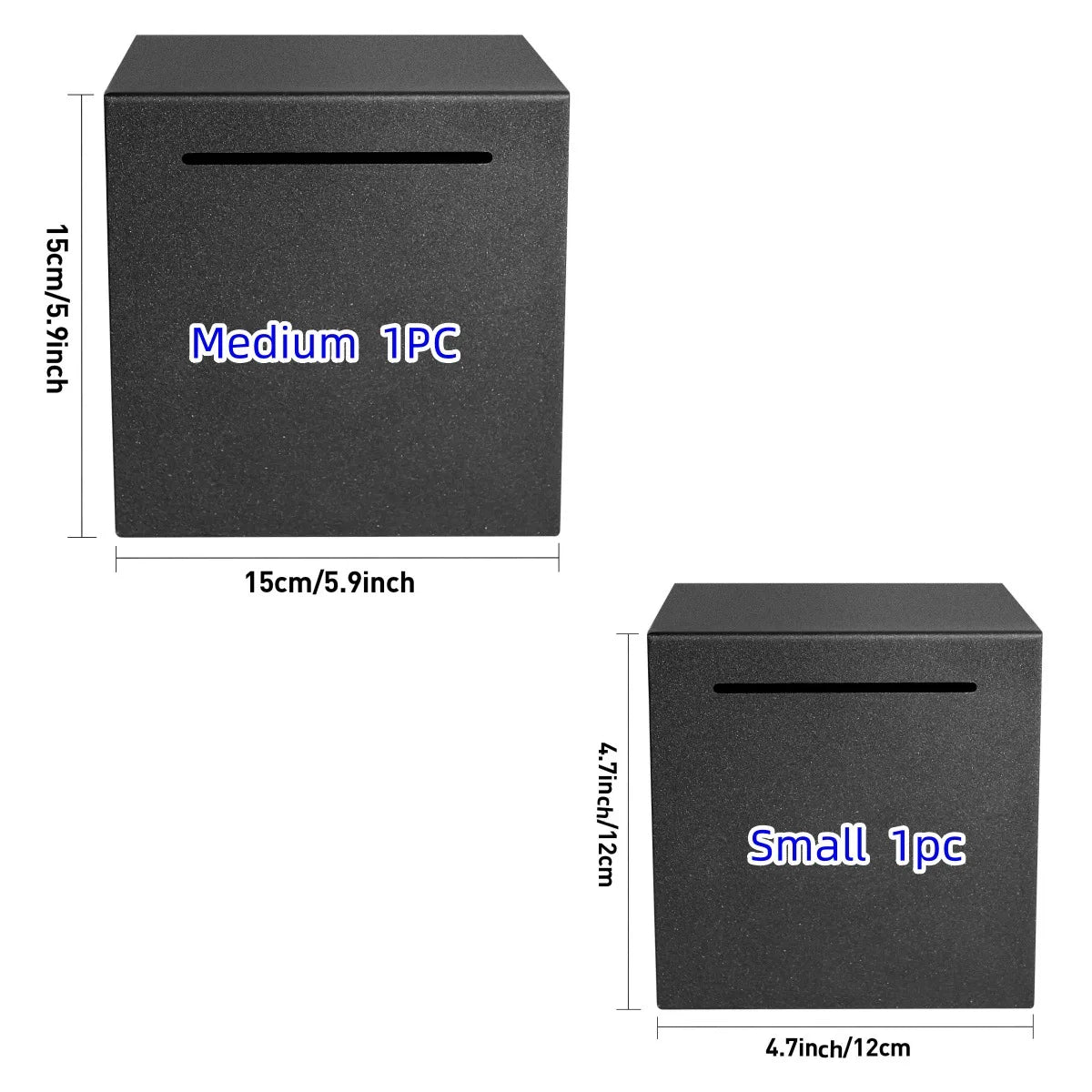 Matte Metal Piggy Bank 12CM/15CM Only In Cannot Open Money Saving Box Metal Safe Box Coin Cash Storage Jar Adult Kids Savings Bank Desktop Decor Gift