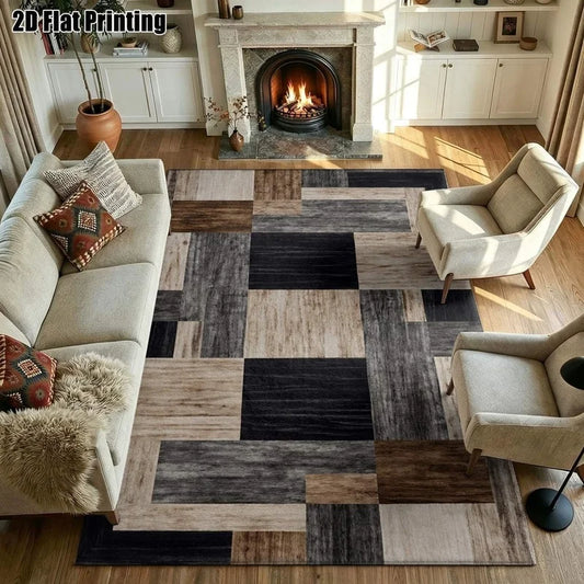 1Pc European Palace Retro Carpet, Bohemian Style Decorative Carpet, Suitable for Living Room, Bedroom, Dining Room, Bedside, Indoor and Outdoor Patio, Home Decoration Accessories