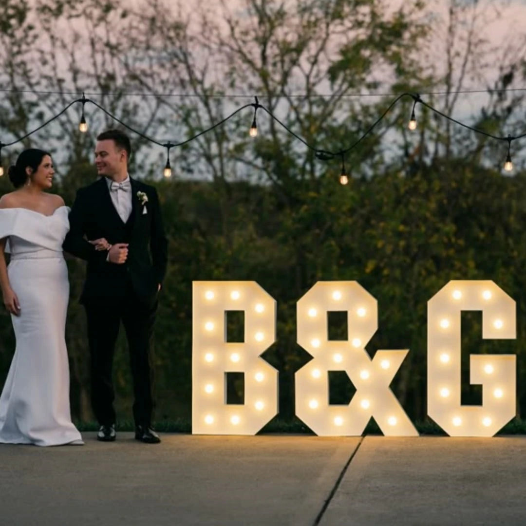 1Pc 3Ft/91.5Cm Marquee Warm Light Letters Frame Kt Board Letters A-Z Plug-In Kt Board with Bracket Freestanding Party Decorative Lighting for Birthdays, Anniversaries, Graduation-8/10Pcs Light
