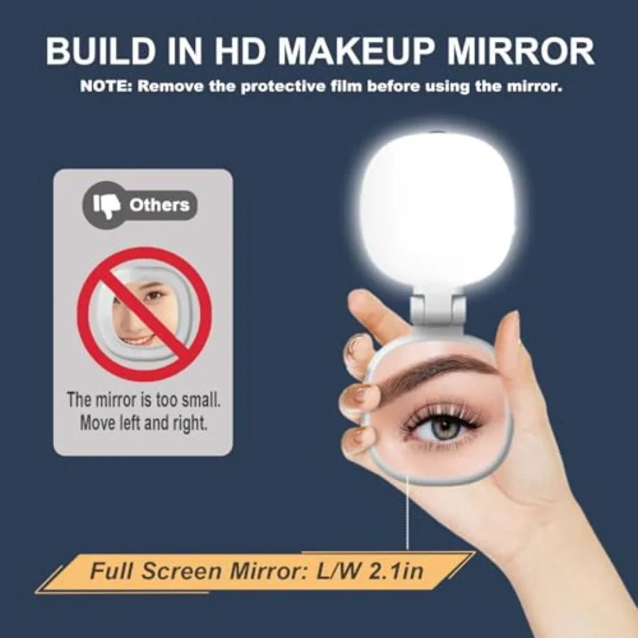 Magnetic Selfie Light, Phone Light Compatible with MagSafe iPhone and Android, Portable LED Fill Ring Light for Selfies/Photogr