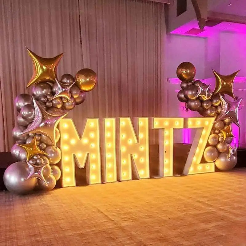 1Pc 3Ft/91.5Cm Marquee Warm Light Letters Frame Kt Board Letters A-Z Plug-In Kt Board with Bracket Freestanding Party Decorative Lighting for Birthdays, Anniversaries, Graduation-8/10Pcs Light